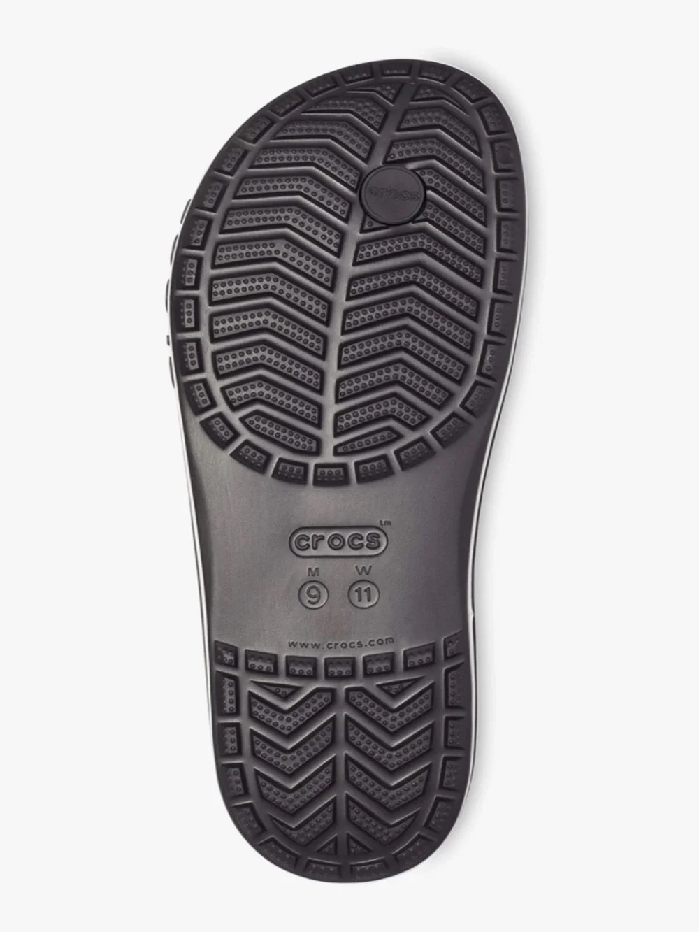 Crocs Bayaband Flip Flop Sandals -
Black & White | Size 8 NWT - Picture 3 of 11